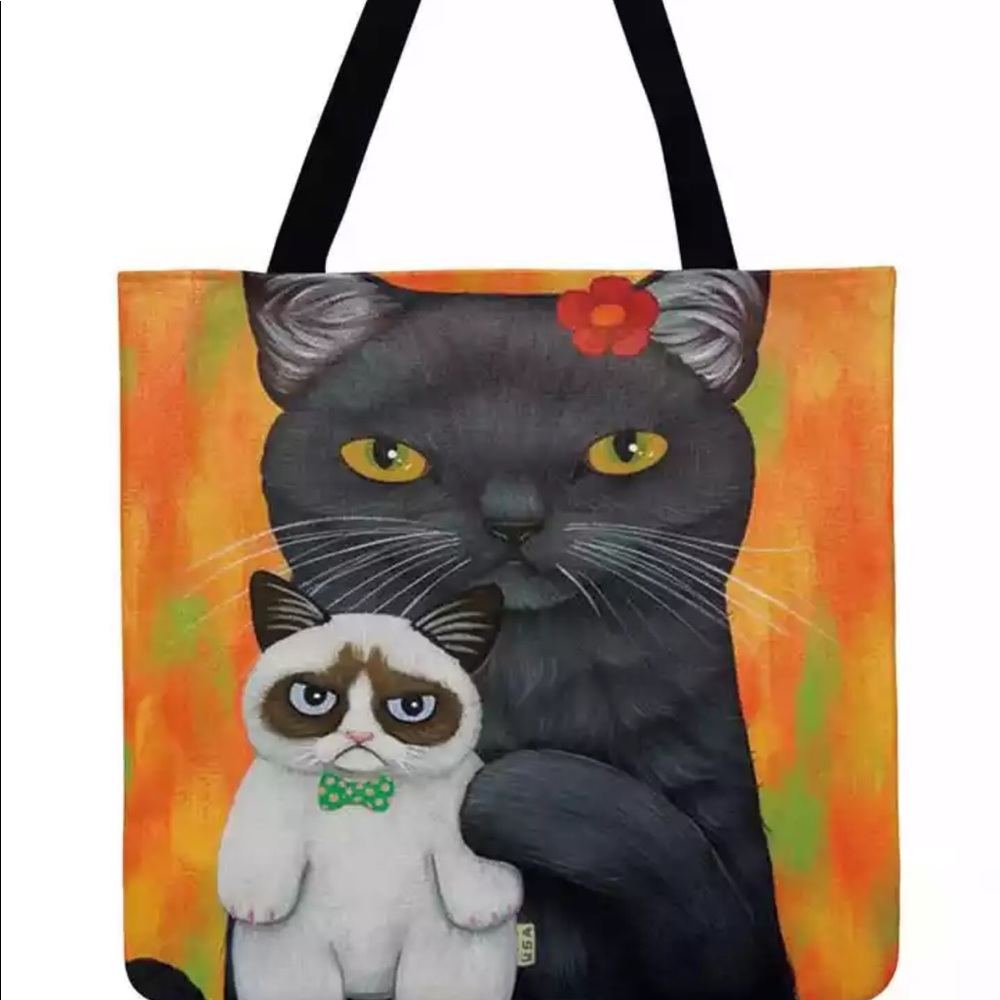 Grumpy Kitty Tote Bag